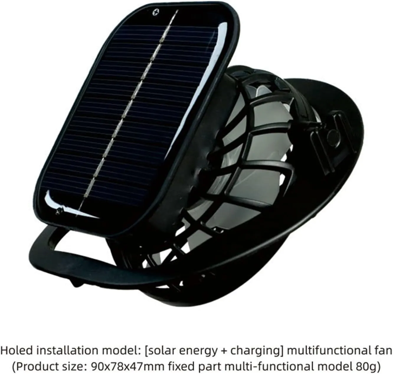 Wide Brim Solar Powered Hat Fan, UPF 50  Solar Panel Fan Hat for Beach Outdoor Fishing Hiking Camping