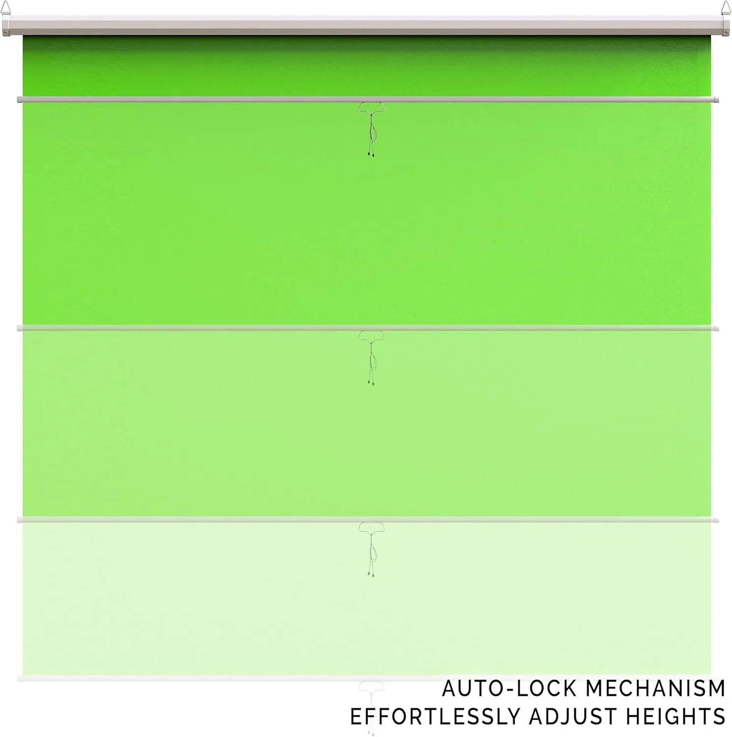 【Wider Style】 KHOMO GEAR Green Screen 84 x 84 inch - Extra Large Pull Down Projector Green Screen Backdrop - Portable Collapsible Roll Down Projector Screen