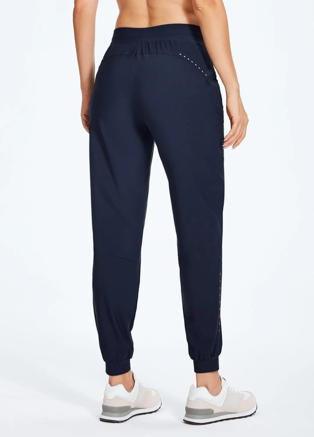 Willit Women's Athletic Joggers Pants Running Workout Quick Dry Pants Lightweight with Zipper Pockets