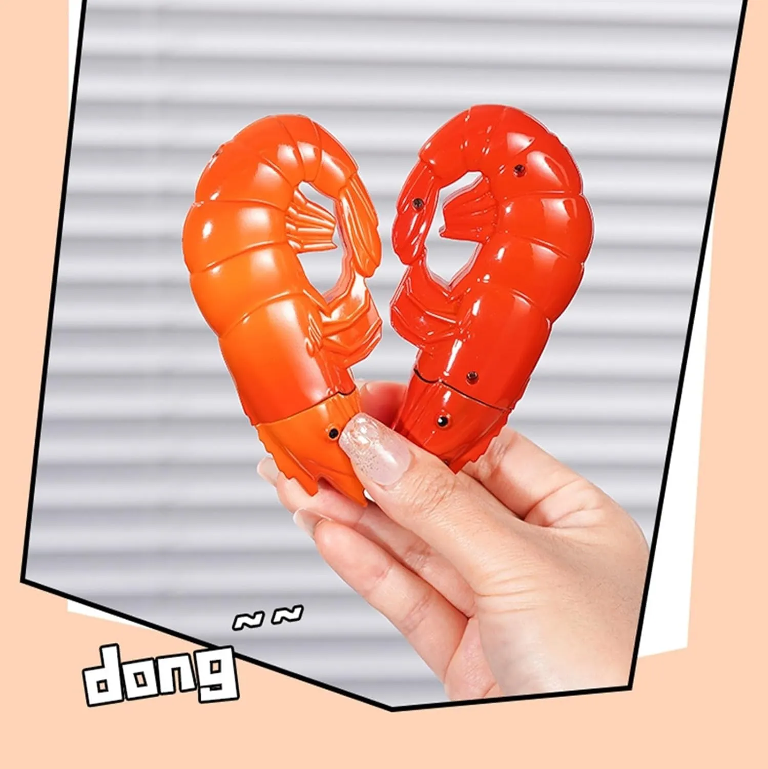 Windproof Butane Torch Lighter, Unique Creative Prawn Design Ornament Lighter, Adjustable Flame, Refillable Butane Gas, Suitable for Candles, Cigars, Outdoor Gifts(B)