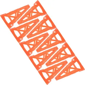 Windproof Football Obstacle 10pcs Set of 23cm Collapsible Slotted Cones Neon Logo Cones for Drills Soccer Practice Sports Training