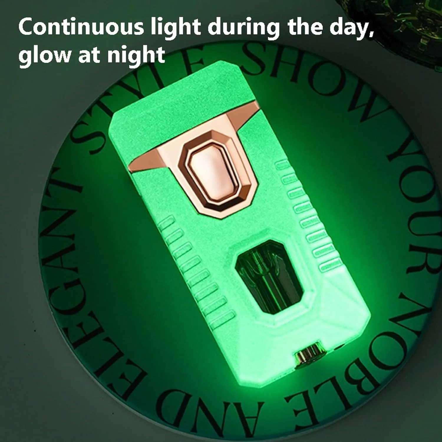 Windproof Torch Lighter Visual Fuel Window Adjustable Dual Flame Refillable Butane Lighter for Outdoor Camping(Pink)