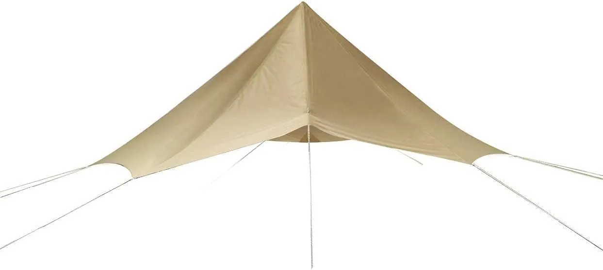 WINTENT 2 Doors All Seasons Cotton Canvas Bell Tent with Stove Jack for Camping 4/6/8/10 Persons