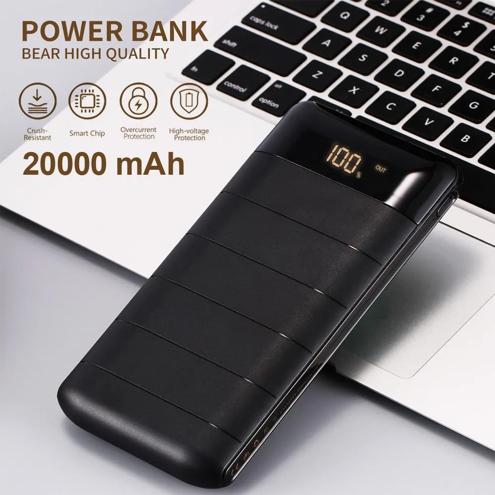 WK Bateria Externa 2A Power Bank 20000mAh Powerbank 20000mAh Battery Bank for Mi Power Bank 18650 Xiaomi iPhone 7 8 X XS Romoss