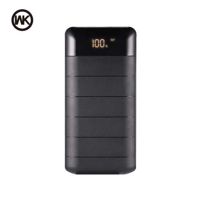 WK Bateria Externa 2A Power Bank 20000mAh Powerbank 20000mAh Battery Bank for Mi Power Bank 18650 Xiaomi iPhone 7 8 X XS Romoss