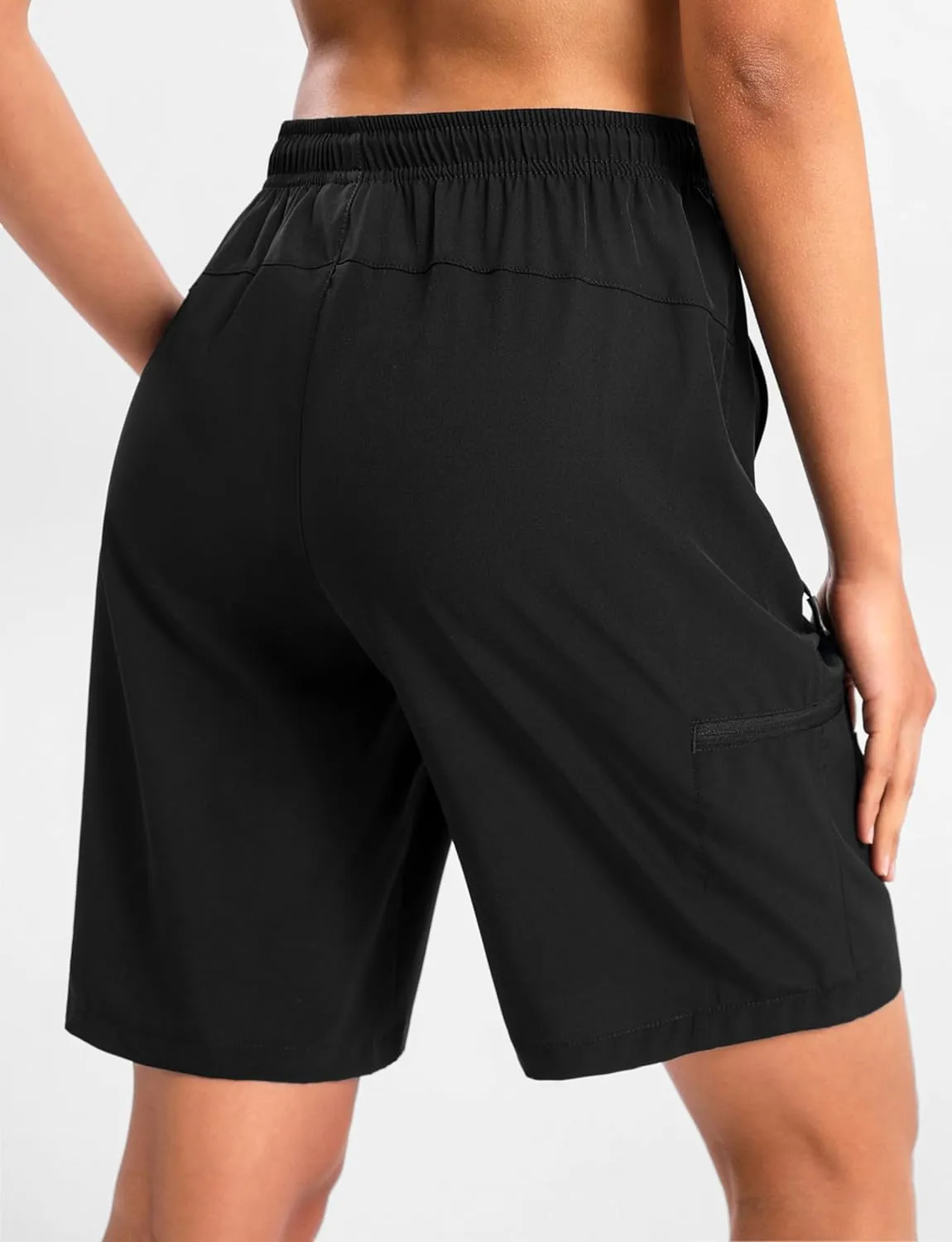 Women's 9" Hiking Shorts Lightweight Stretch Quick Dry Athletic Casual Bermuda Shorts for Women