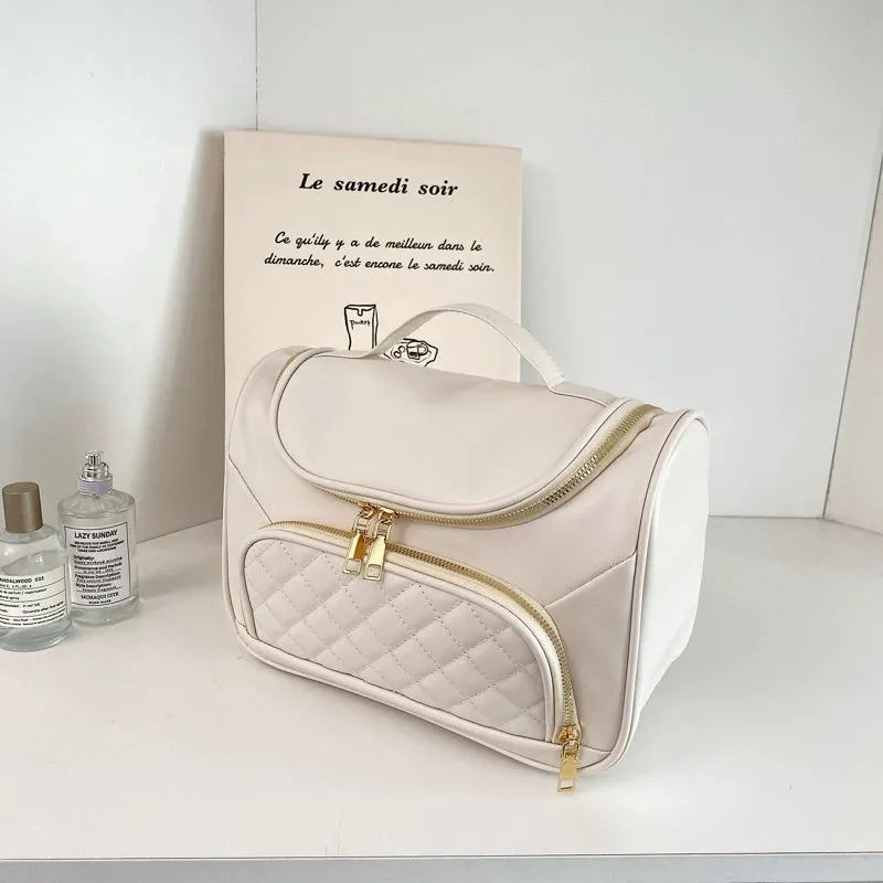 Women's Handheld Portable Cosmetic Bag