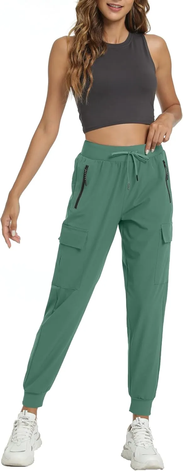 Women's Lightweight Joggers Quick Dry Hiking Running Pants for Athletic Casual Workout Outdoor