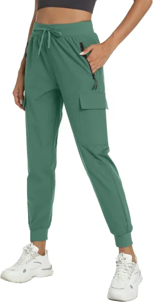 Women's Lightweight Joggers Quick Dry Hiking Running Pants for Athletic Casual Workout Outdoor