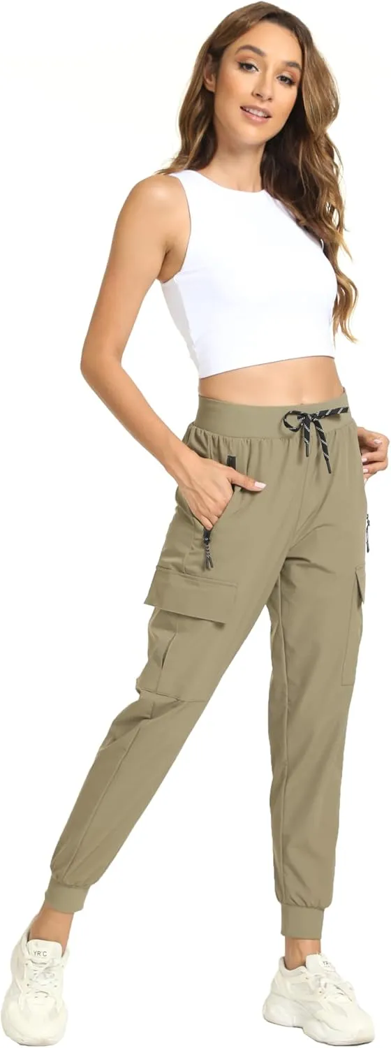 Women's Lightweight Joggers Quick Dry Hiking Running Pants for Athletic Casual Workout Outdoor