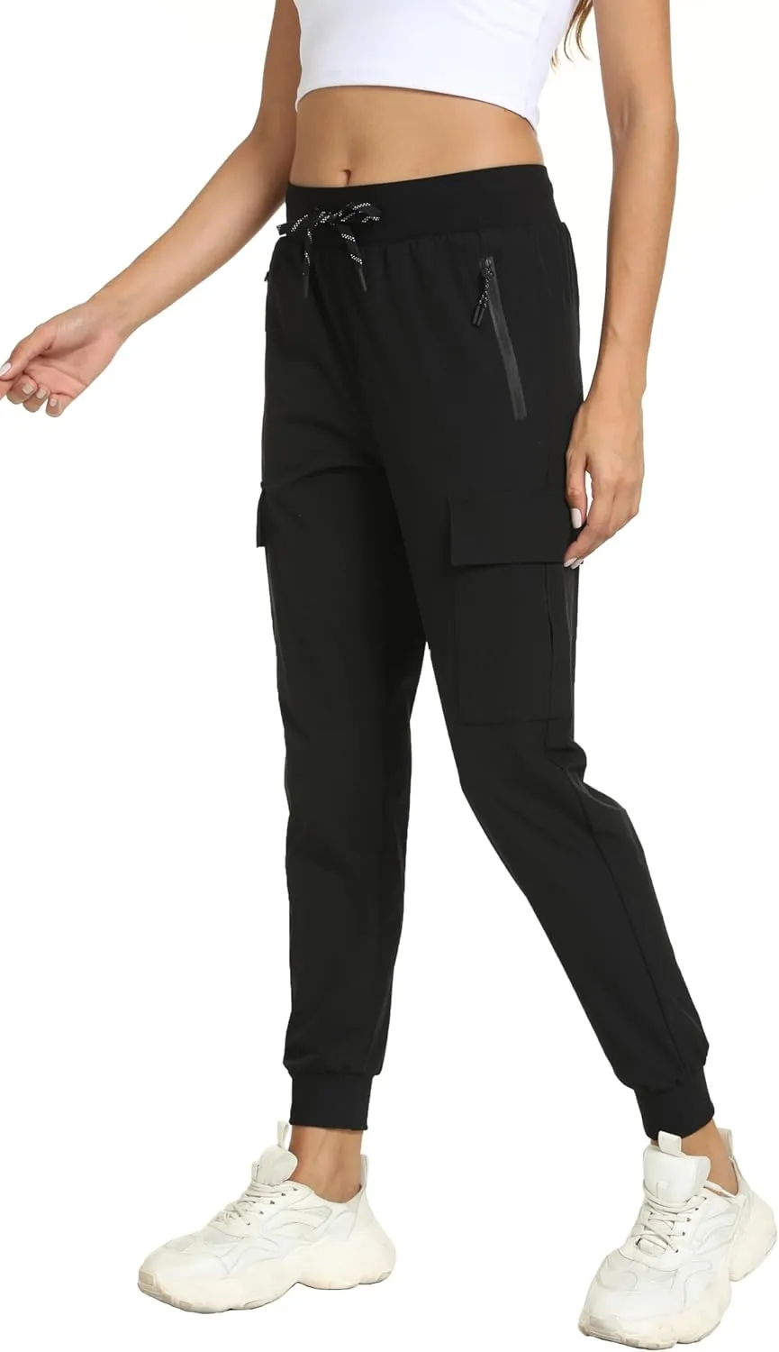Women's Lightweight Joggers Quick Dry Hiking Running Pants for Athletic Casual Workout Outdoor