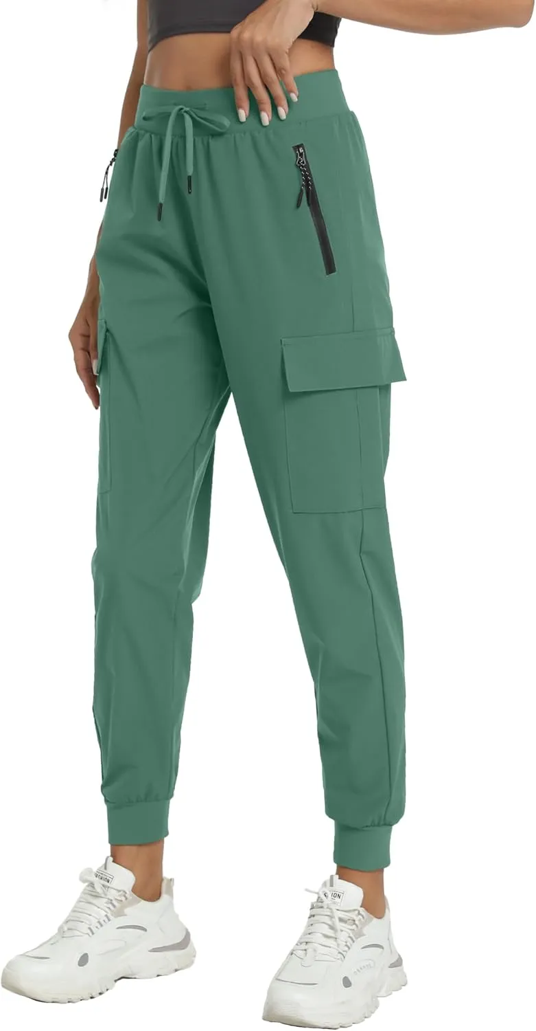 Women's Lightweight Joggers Quick Dry Hiking Running Pants for Athletic Casual Workout Outdoor