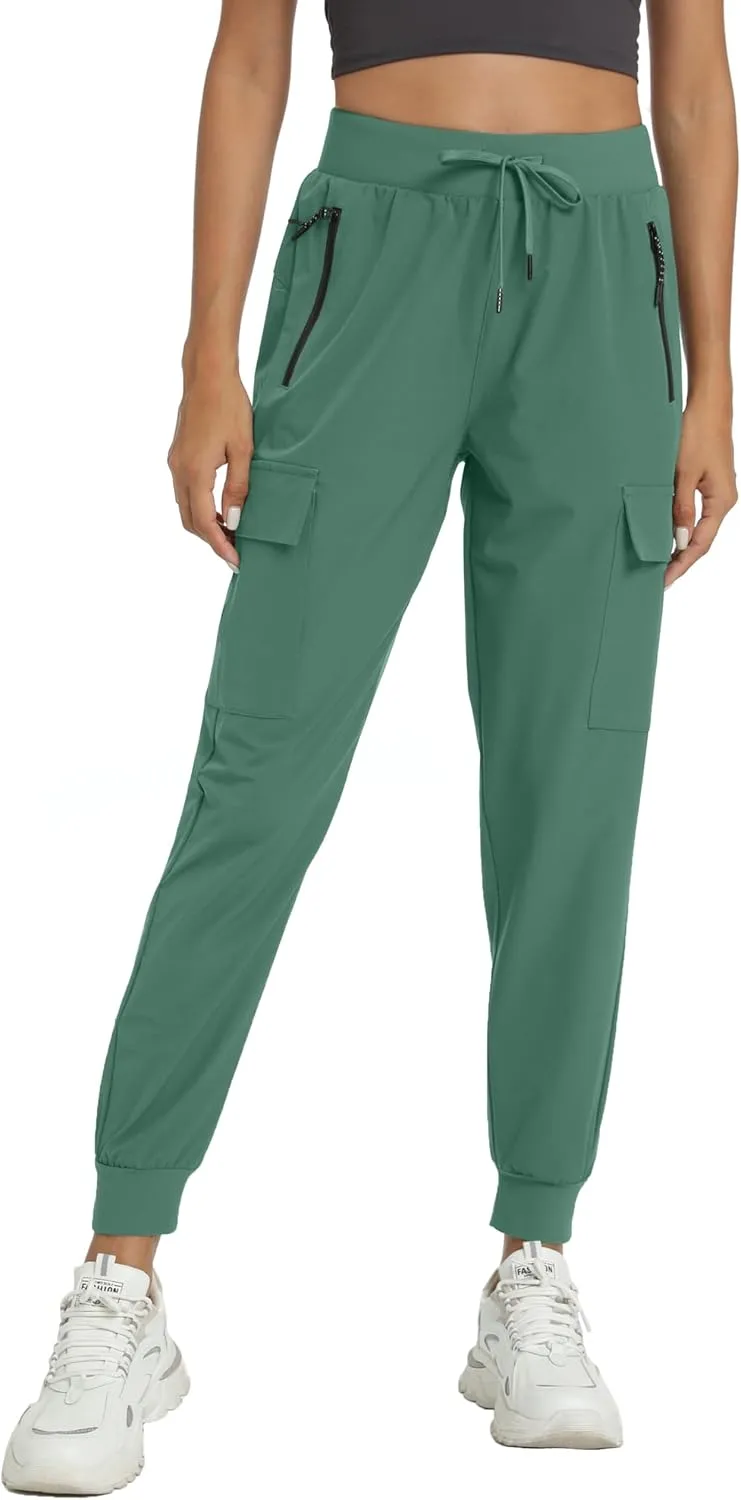 Women's Lightweight Joggers Quick Dry Hiking Running Pants for Athletic Casual Workout Outdoor