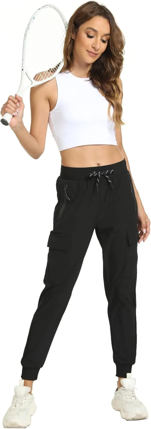 Women's Lightweight Joggers Quick Dry Hiking Running Pants for Athletic Casual Workout Outdoor