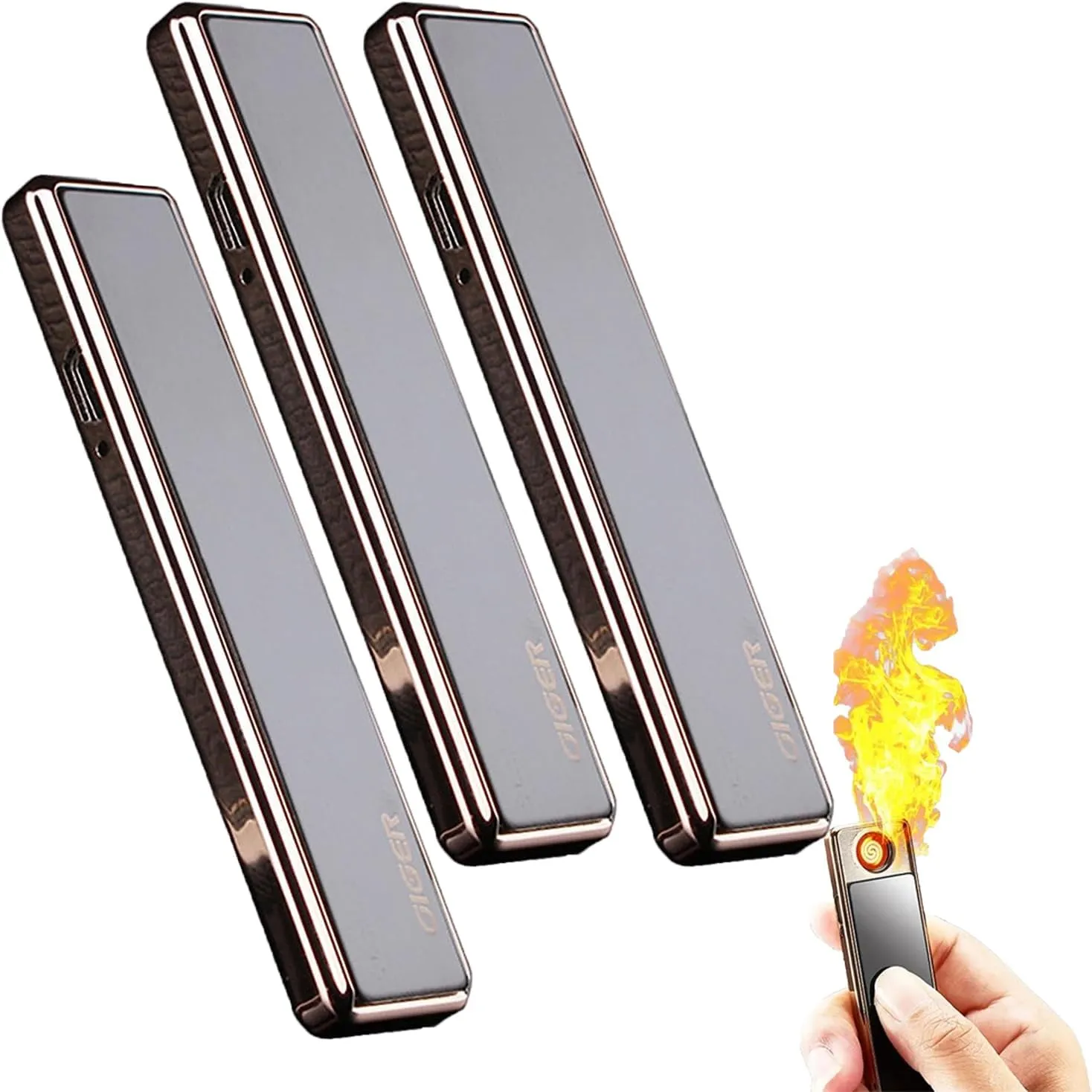 Xipe Windproof USB Arc Lighter, USB Arc Lighter Rechargeable (Black)