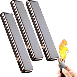 Xipe Windproof USB Arc Lighter, USB Arc Lighter Rechargeable (Black)