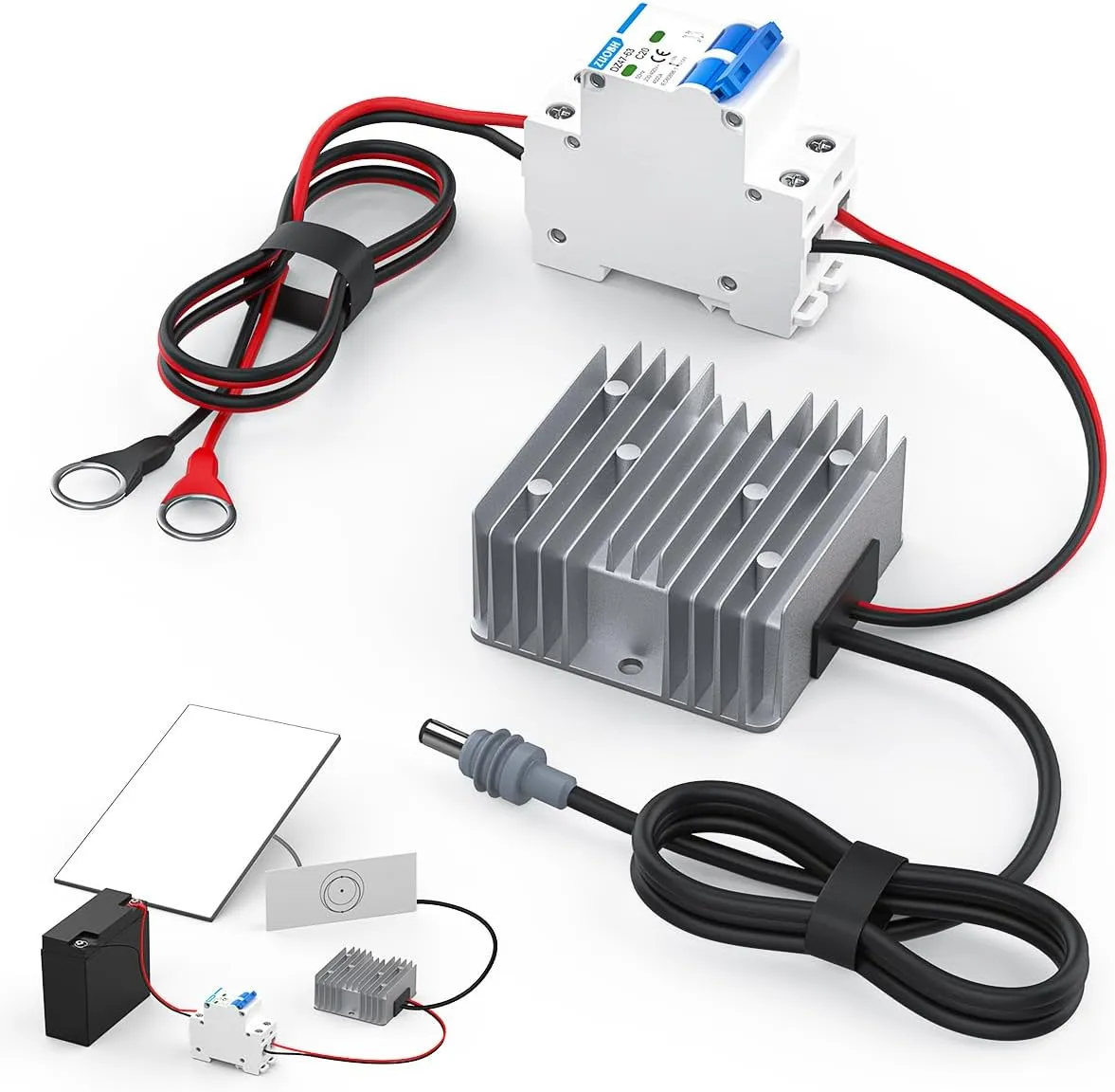 XTAR EL5S Power Cord 12V to 57V 3A Converter for Starlink Gen 3 12V (10-32V) Booster Step-Up Adapter