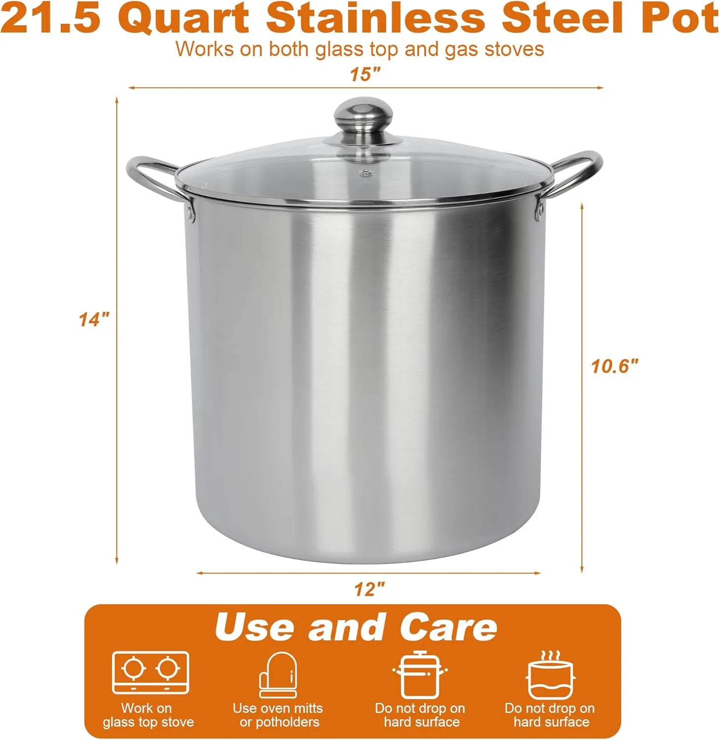 yeshine 21.5 Quart Canning Pot with Rack and Lid, Large Water Bath Canning Pot Set with Full Canning Tools Set, Stainless Steel Canner Supplies Starter Kit for Beginners for Home, Kitchen (Black)