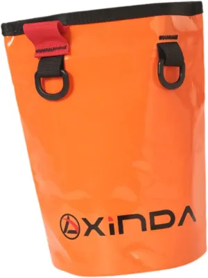 YIJU Waterproof Tool Bag Organizer Sturdy 4L Capacity Quick Open High Altitude Work Bag Bucket for Rock Climbing Backyard Trekking, Orange