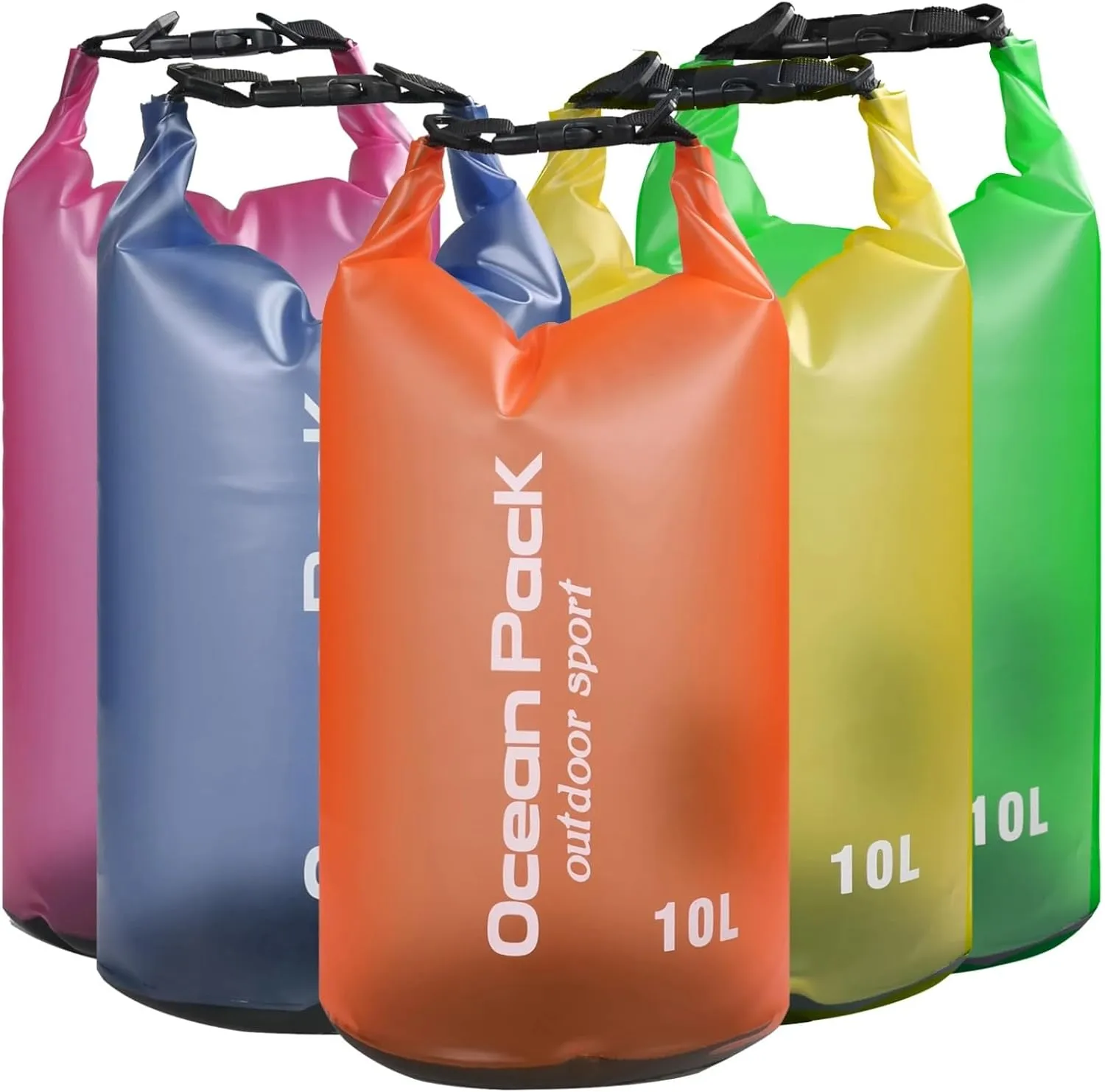 YOUGLE 10L Waterproof Water Resistant Dry Bag Sack Storage Pack Pouch Swimming Kayaking Canoeing River Trekking Boating Sailing Fishing (Rose)