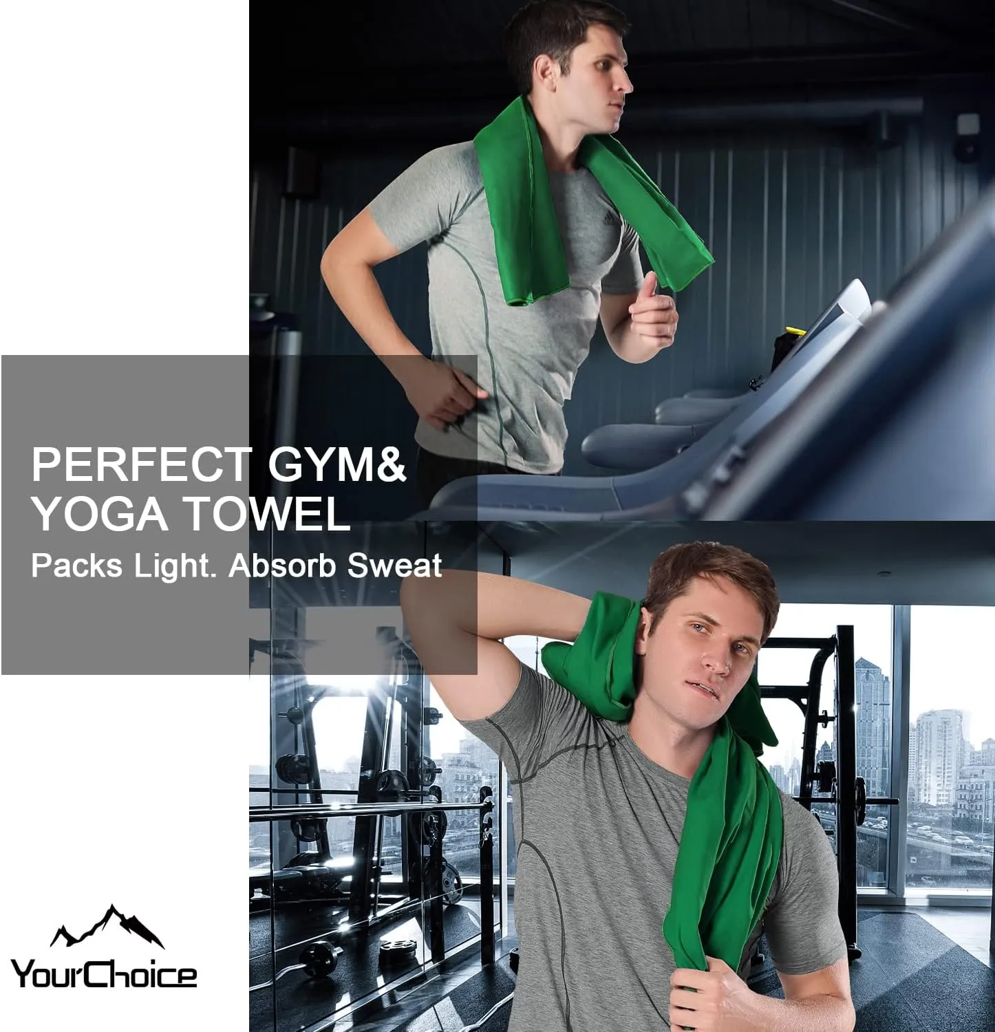 Your Choice Quick Dry Towel - Super Absorbent Microfiber for Gym, Travel, Camping | Ultra Compact & Lightweight