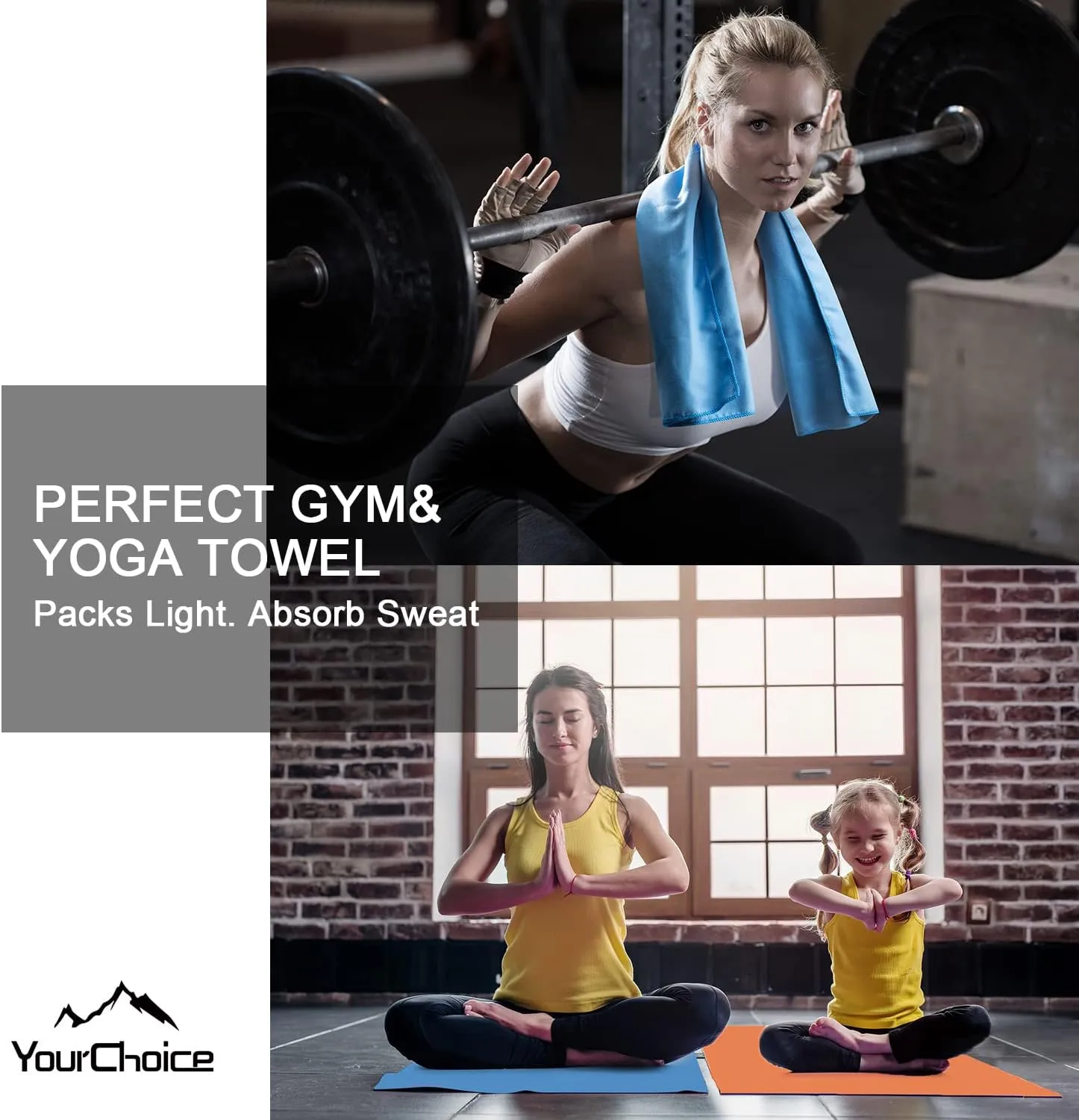 Your Choice Quick Dry Towel - Super Absorbent Microfiber for Gym, Travel, Camping | Ultra Compact & Lightweight
