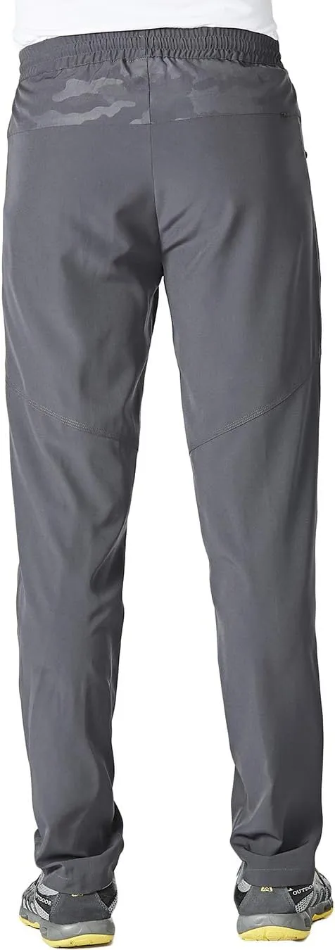 YSENTO Mens Track Pants Quick Dry Lightweight Joggers Athletic Hiking Pants Zipper Pockets