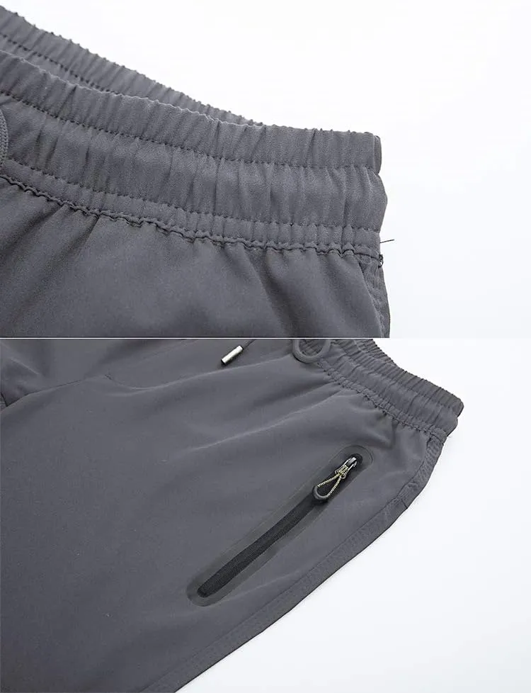 YSENTO Mens Track Pants Quick Dry Lightweight Joggers Athletic Hiking Pants Zipper Pockets