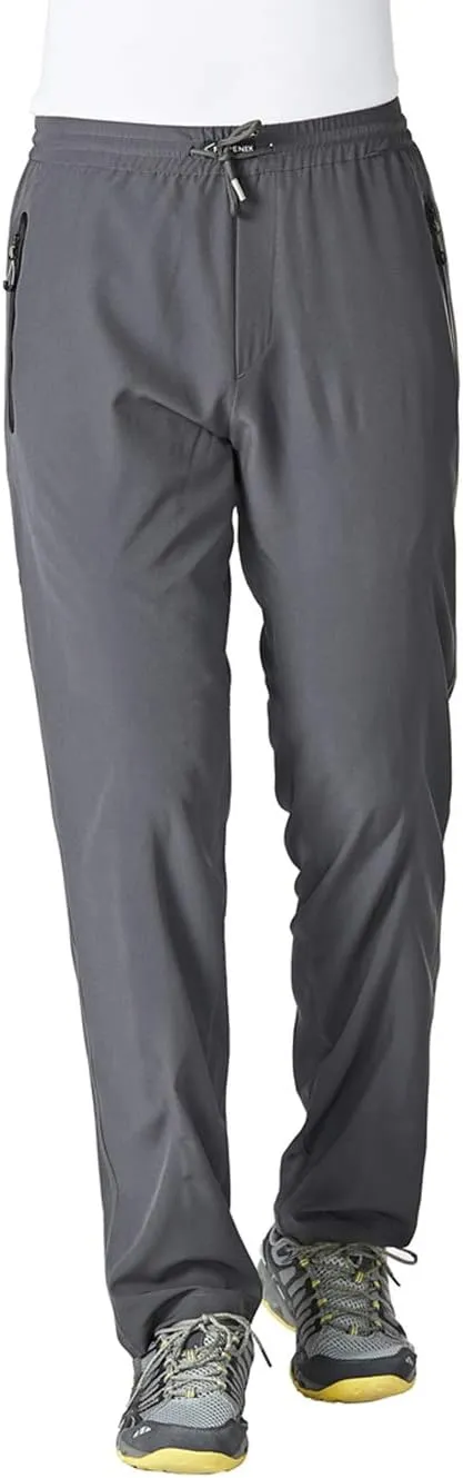 YSENTO Mens Track Pants Quick Dry Lightweight Joggers Athletic Hiking Pants Zipper Pockets