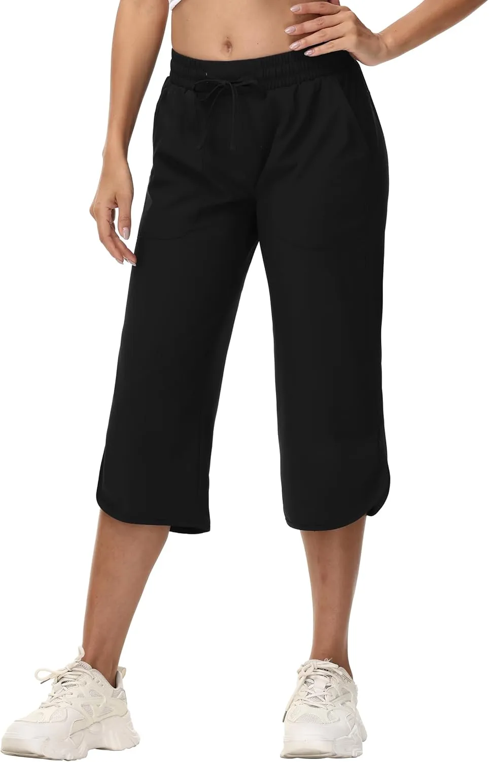 YuKaiChen Women's Capris Wide Leg Lightweight Quick Dry Pants Hiking Outdoor Athletic