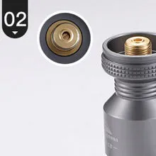 Z23-CB Stand Type Convert Adapter for Butane Gas Fuel Canister, EN417 Lindal Valve Canister