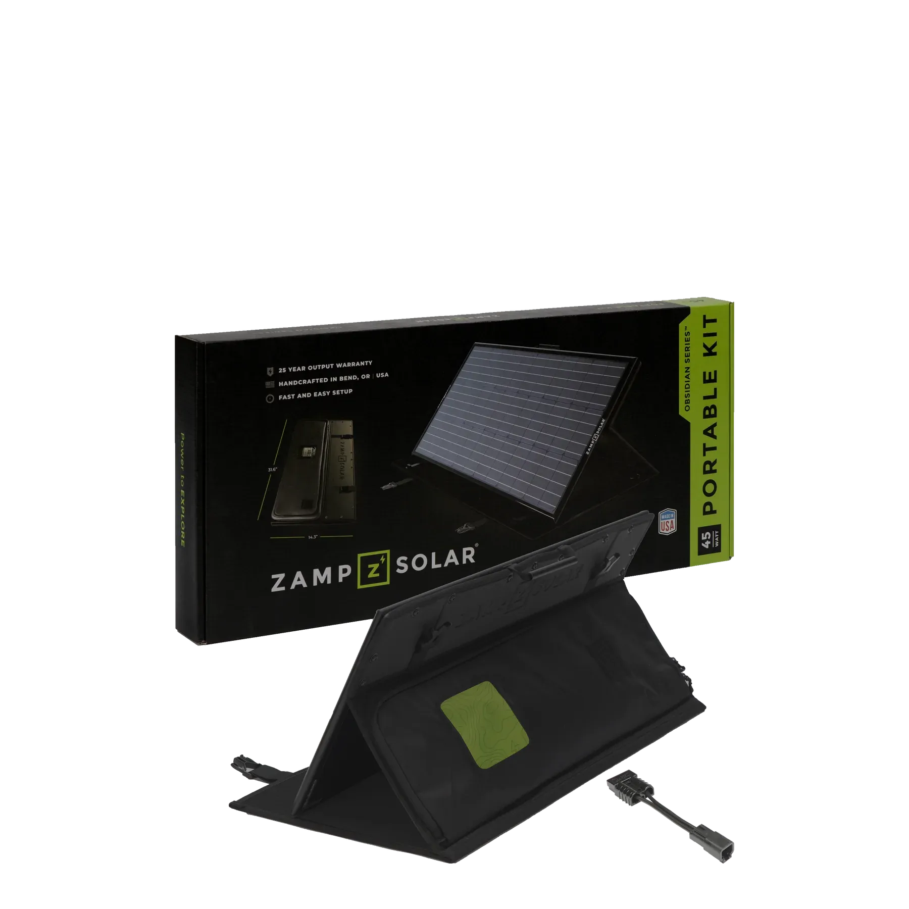 ZAMP SOLAR | Obsidian Series 45 Watt Dometic PLB40 Charging Kit