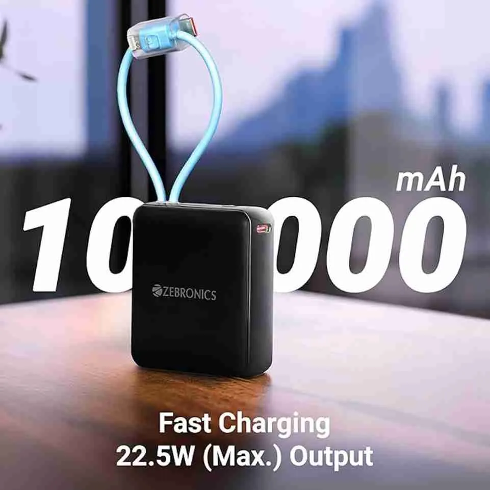 ZEBRONICS EnergiTank 10R1 Nano Compact Power Bank