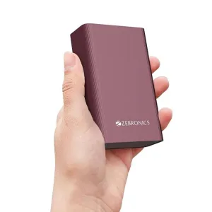 ZEBRONICS EnergiTank 20MR1 20000mAh Metal Power Bank