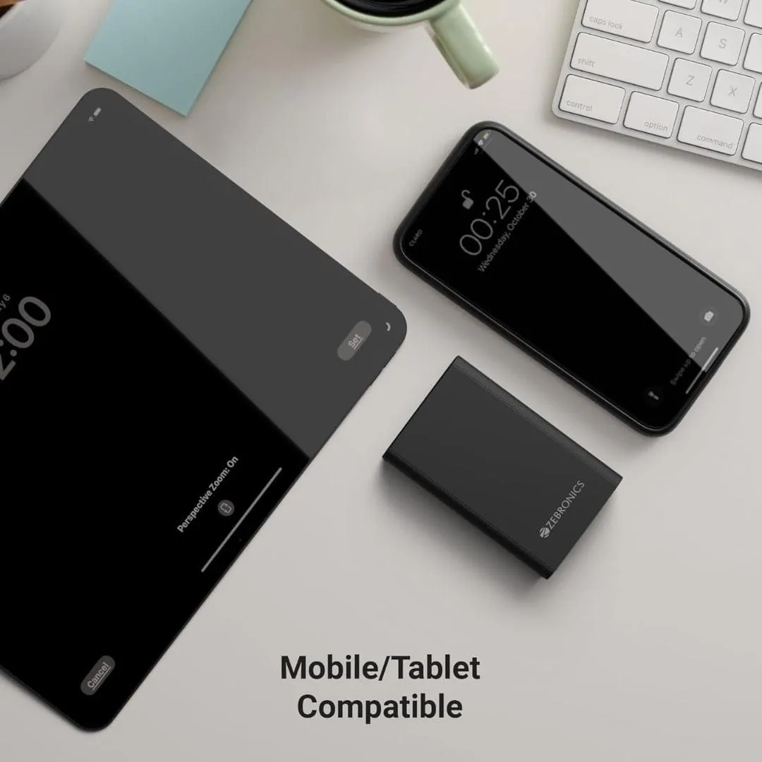 ZEBRONICS EnergiTank 20MR1 20000mAh Metal Power Bank