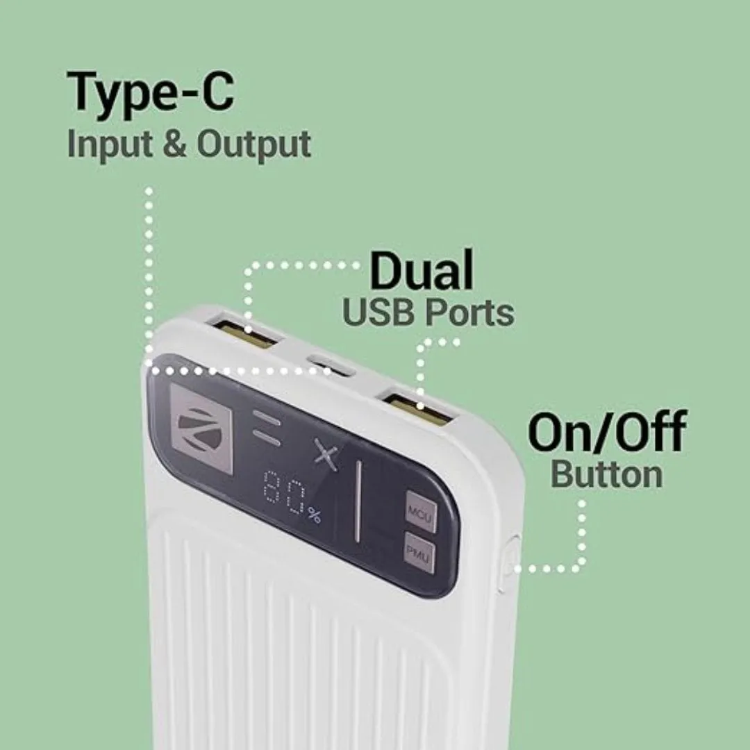 ZEBRONICS MB10000S13 Power Bank (White)