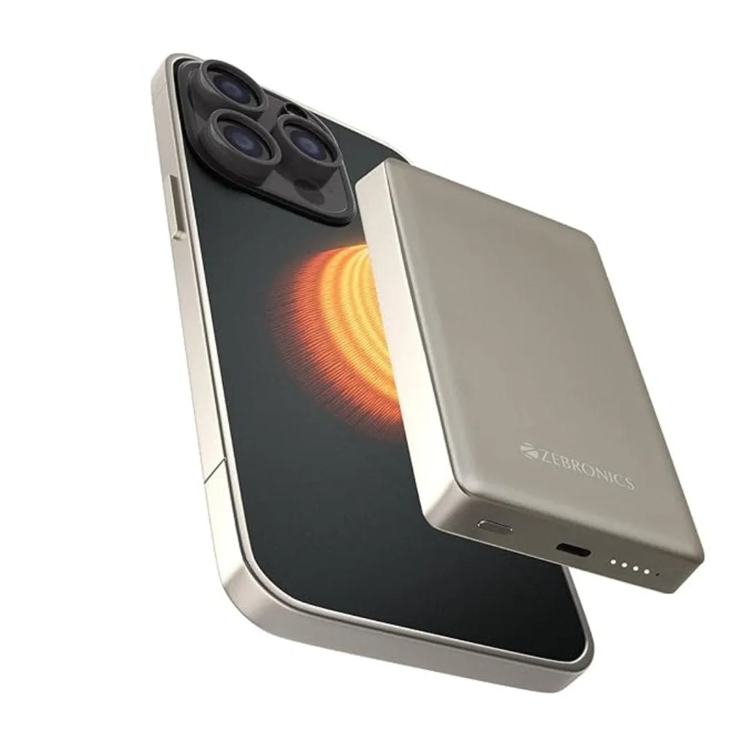 ZEBRONICS MW68 10000 mAh Wireless Power Bank