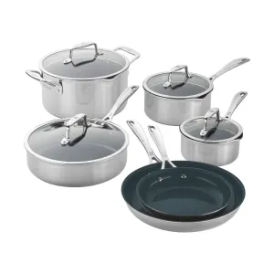 Zwilling Clad CFX Nonstick Cookware Set, Set of 10