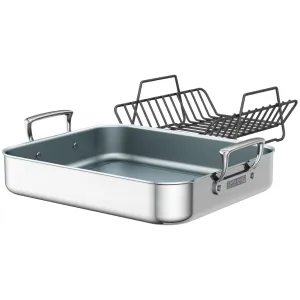 Zwilling - Stainless Clad with Ceramic Nonstick Roasting Pan & Rack (Promo)